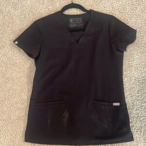 Figs black scrub set XXS